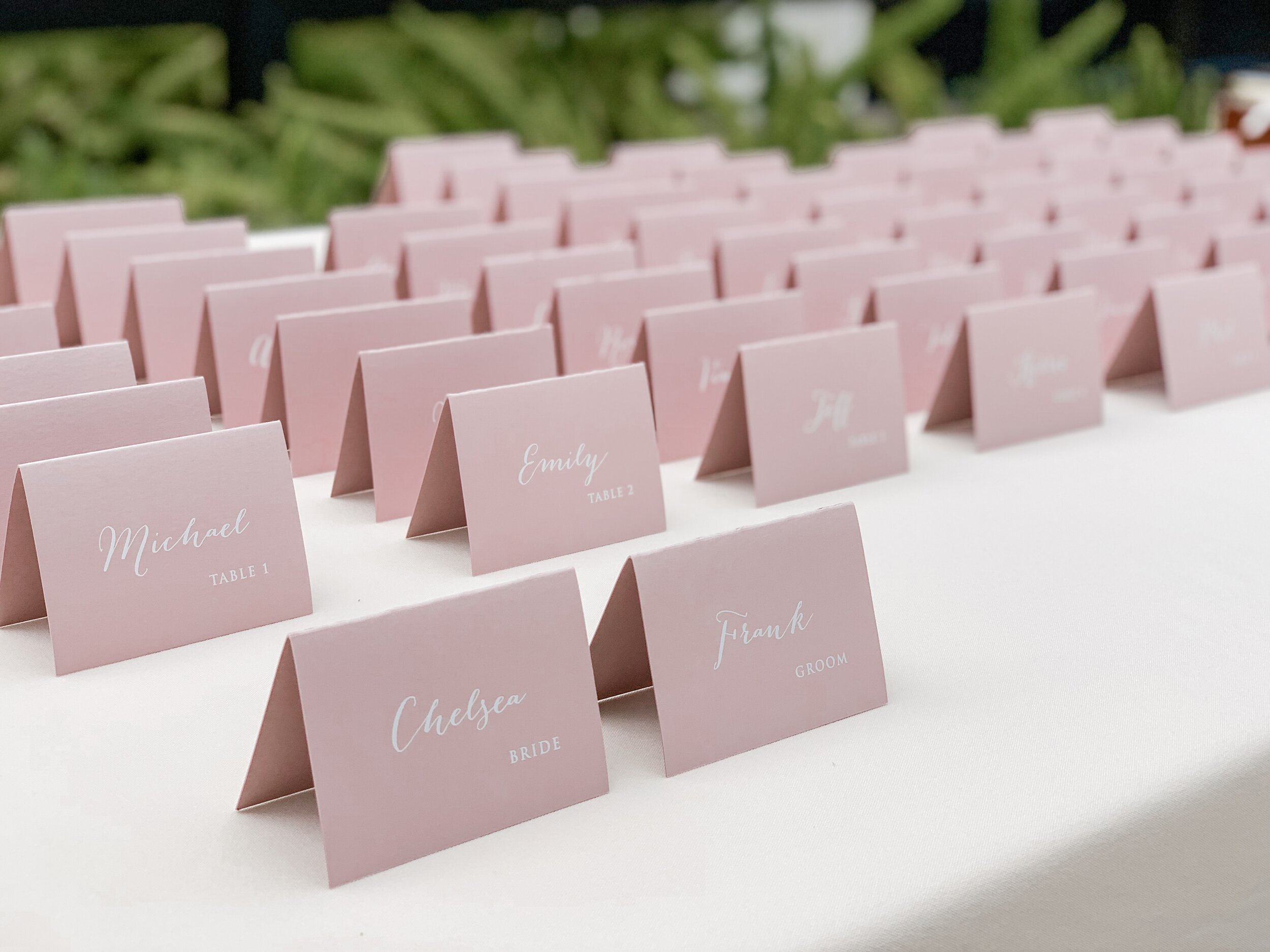 Escort cards