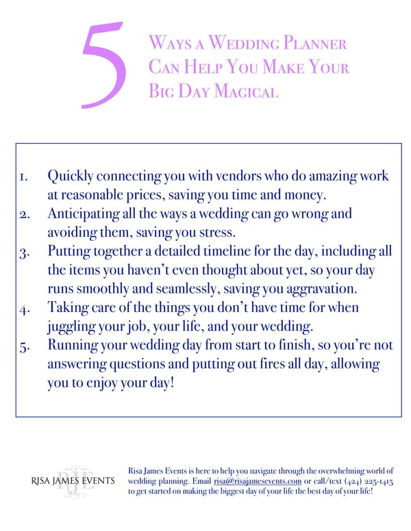 Why Should You Hire a Wedding Planner?